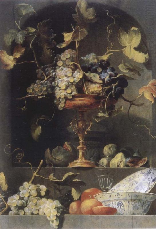 Style life with fruits in a niche, Frans Snyders